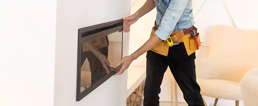Metal Fireplace Installation in Cedar Hill, Texas