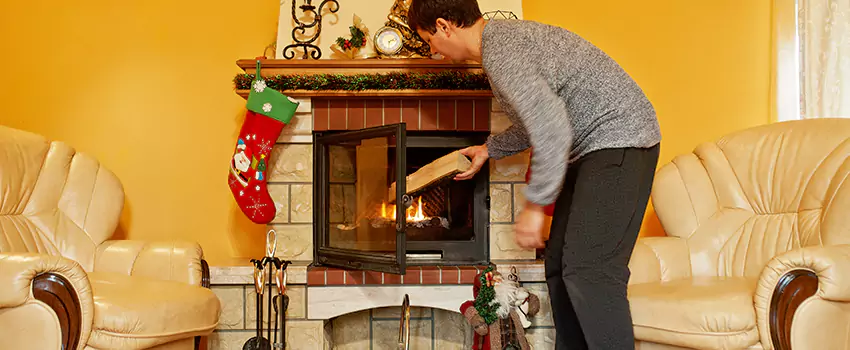 Rusted Metal Fireplace Restoration in Cedar Hill, Texas
